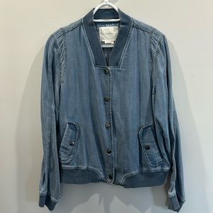 By Anthropologie tencel jacket size L like new